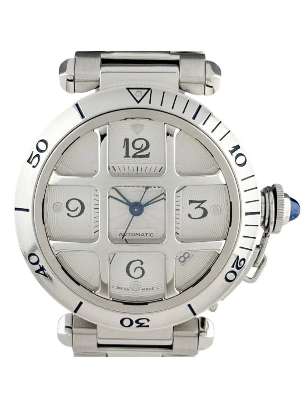 Cartier OH Pasha Watch SS Automatic Winding Silver